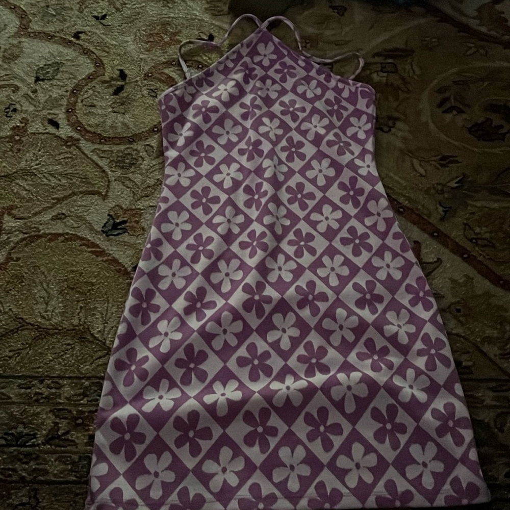 Flowery stretch dress. spaghetti straps